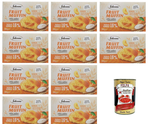 Italian Gourmet Reiswaffeln Falcone Fruit Muffin Extra soffice Fruit Muffin Extra weich 10x 200gr + Italian Gourmet polpa 400g 8032804040014