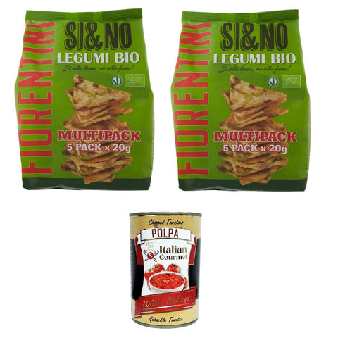 Fiorentini Si & No Mini gallette di mais con legumi Mini Maiskekse mit Hülsenfrüchten 2x 100 gr italienisch Original
