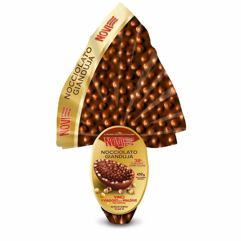 Italian Gourmet Riegel Novi Uovo Nocciolato Gianduja Gianduja-Haselnuss-Osterei 450g