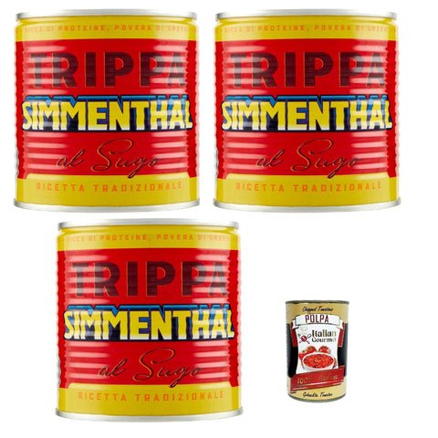 Simmenthal Trippa al sugo, Kaldaunen 3x 420 g Kutteln Fleisch in dose tripe italien Rind italienisch Original