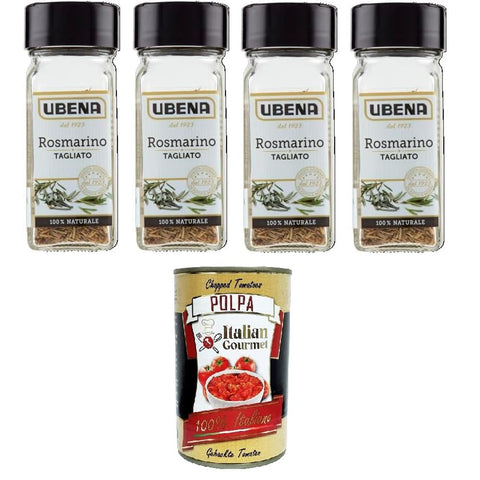 UBENA Rosmarino Tagliato, Gehackter Rosmarin 1x18g Original italienisch Sauce