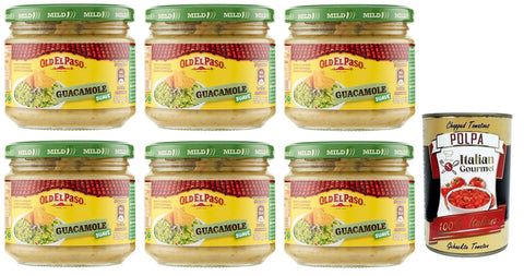 Old El Paso Salsa Guacamole Sauce auf Avocado Basis,Würzsauce,für Aperitifs mit exotischen Aromen 320 g Glas italienisch Original