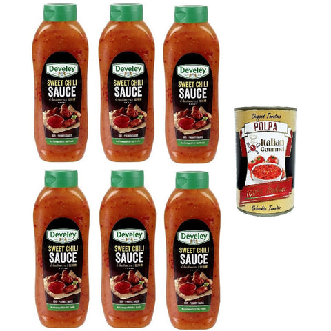 Süße Chili-Sauce scharfe Chili Pfeffer Sauce 6x875ml Original italienisch