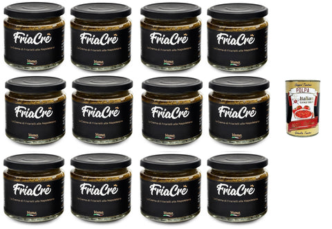 Italian Gourmet Salsas Vama FriaCrè Crema di Friarielli alla Napoletana Neapolitanische Friarielli-Creme 12x 200gr + Italian Gourmet polpa 400g 8032804040014