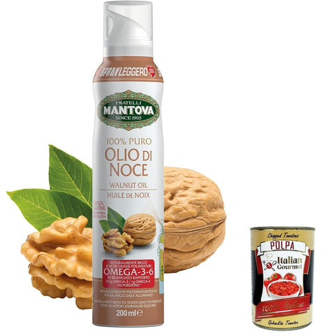 Sprayleggero olo di noce, Walnussöl Spray 200 ml – Nutrazeutisches Öl Spray – Gesundheit und Wohlbefinden – 100% natürlich, 100% leicht, 100% einfach italienisch Original