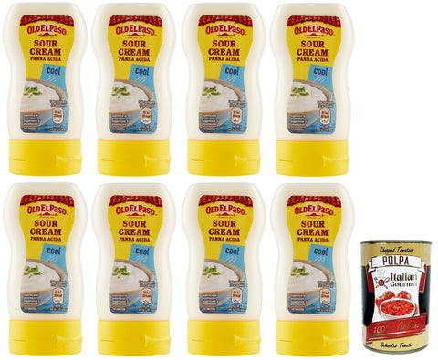 Old El Paso Panna Acida,Sauerrahm Sour Cream Sauce Würzsauce,für Aperitifs mit Mexikanischem Geschmack 230 g Squeeze italienisch Original