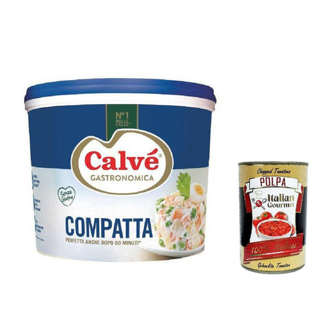 Calvé Gastronomica Compatta 5 Kg ohne Konservierungsstoffe und ohne Zucker, Gluten frei Saucen & Marinaden italienisch Original
