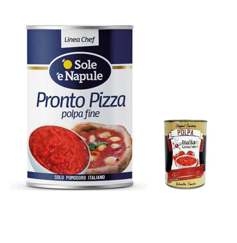 Italian Gourmet Saucen & Marinaden O' Sole e Napule Polpa pronto pizza O' Sole e Napule Polpa Fertigpizza gr. 4050+ Italian Gourmet polpa 400g 8032804040014
