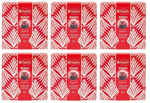 WITOR'S Il Boero Originale Extra Dunkle Schokolade mit Kirsche und Likör Packung 6x200g Original italienisch