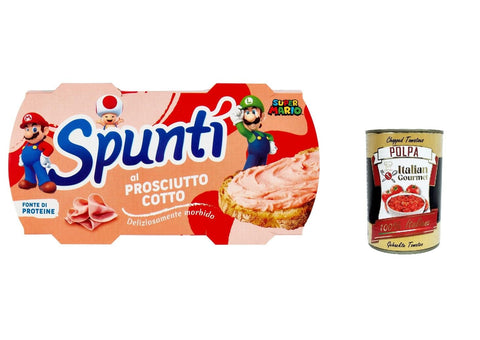 Simmenthal Spuntì al Prosciutto Cotto spalmabile, streichfähiges Produkt mit gekochtem Schinken Snack ( 2 x 84 g ) italienisch Original