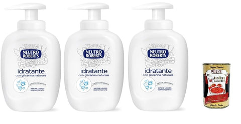 Neutro Roberts sapone liquido Idratante, feuchtigkeitsspendend Seife 3x200ml Original italienisch Pflege