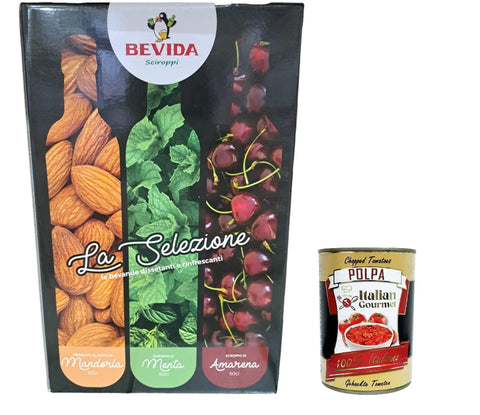 Sciroppi Bevida La Selezione Mandelsirup, Minze und Schwarzkirsche 3x 500 ml Sirupe italienisch Original