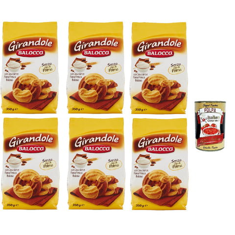 Balocco Girandole kekse mit Schokolade und Sahne 6x 350 g biscuits cookies Snack Kuchen & Backwaren italienisch Original