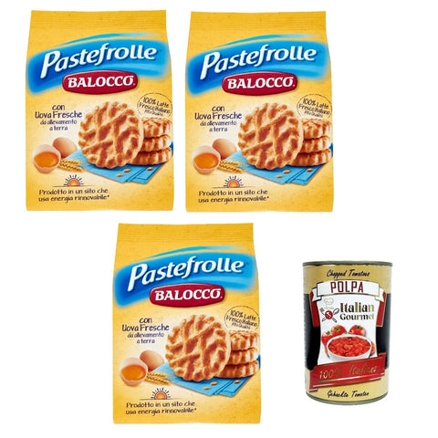 Balocco Pastefrolle Biscotti con latte italiano e uova fresche Kekse mit italienischer Milch und frischen Eiern biscuits cookies 100% Italienische Kekse 3x 700 g italienisch Original