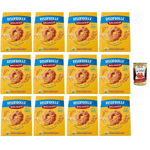 Balocco Risofrolle Biscotti con farina di riso e latte fresco italiano Kekse mit Reismehl und frischer italienischer Milch biscuits cookies 100% Italienische