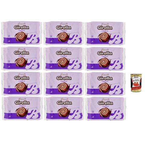 Bauli Girella Spirale al Cioccolato, Kuchen Süßer Snack Backwaren mit Kakaofüllung 12x280g Original italienisch Gebäck