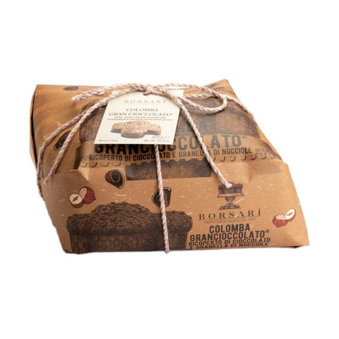 Italian Gourmet Snack Kuchen & Backwaren Borsari Colomba Gran Cioccolato Oster-Colomba mit Schokolade und Pralinen, 1 kg