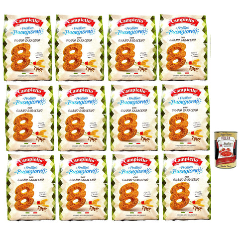 Campiello il Frollino del Buongiorno con Grano Saraceno, Shortbread mit Buchweizen 12x700g Original italienisch Kekse