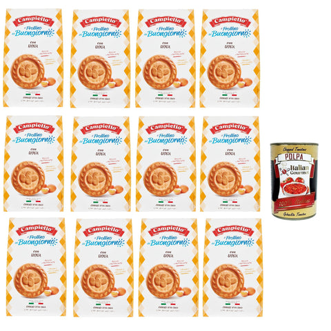 Campiello il Frollino del Buongiorno con Uova, Keks Shortbread mit Eiern, cookies with eggs 12x350g Original italienisch Kekse