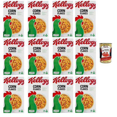 Corn Flakes Knusprige goldene und leckere ohne Palmöl ohne Farbstoffe ohne künstliche Aromen 12x500g Original italienisch Gebäck