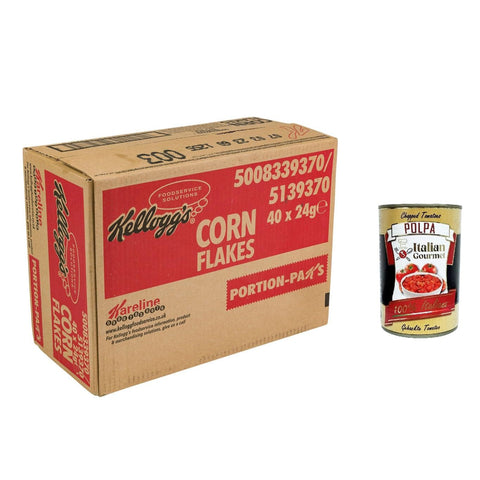 Corn Flakes Single Potion Knusprige goldene und leckere ohne Palmöl ohne Farbstoffe ohne künstliche Aromen 40x24g Original italienisch Gebäck