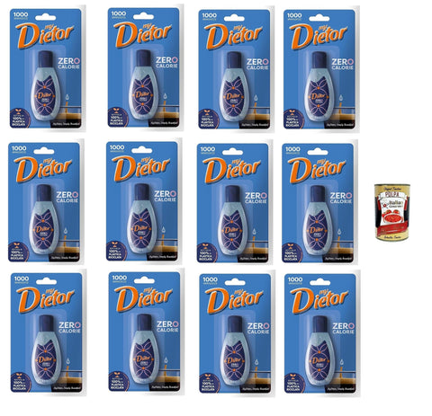 Dietor MyDietor Natürlicher flüssiger Süßstoff 0 kcal, Glutenfrei, gluten 1 Stk Original italienisch Gebäck