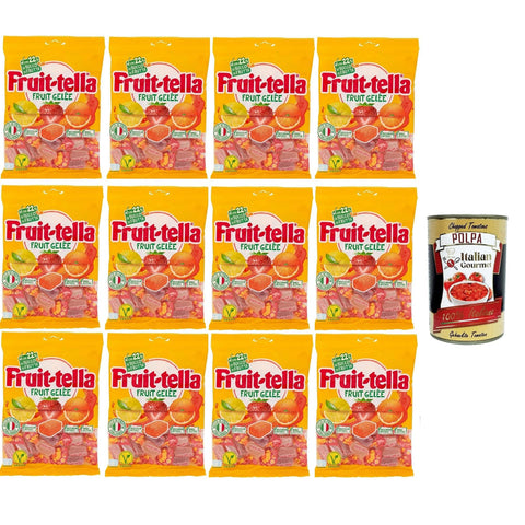 Fruittella Gelée, Gummiband, geschmack, mit Fruchtsaft, Gluten frei, 12x 180 g Snack Kuchen & Backwaren italienisch Original