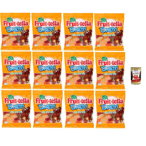 Fruittella Orsetti, Caramelle Gommose, Probieren Sie verschiedene Früchte mit Fruchtsaft, glutenfrei, 12x 175 g, um immer mit Ihnen zu tragen italienisch Original