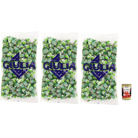 GIULIA Mentapiù Caramelle alla menta, Münzbonbons, lollies Süßigkeiten 3x1000g Original italienisch Gebäck