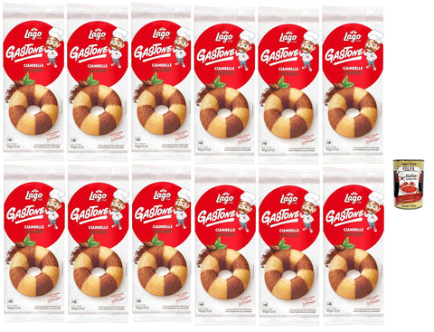Lago 1968, Le Merende di Ciambelle al Cacao 12x 180 g, Kakao Donuts, Einzeln verpackte, weiche Snacks, ohne Palmöl italienisch Original