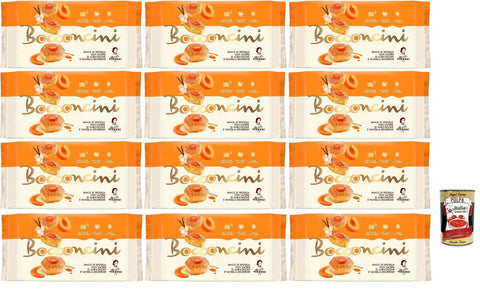 Matilde Vicenzi millefoglie Bocconcini di Albicocche e Vaniglia, Blätterteigbacken 12x90g Original italienisch Gebäck