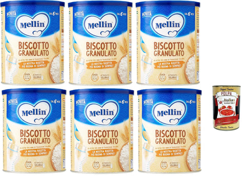 Mellin Biscotto Granulato 6x400g Original italienisch Gebäck