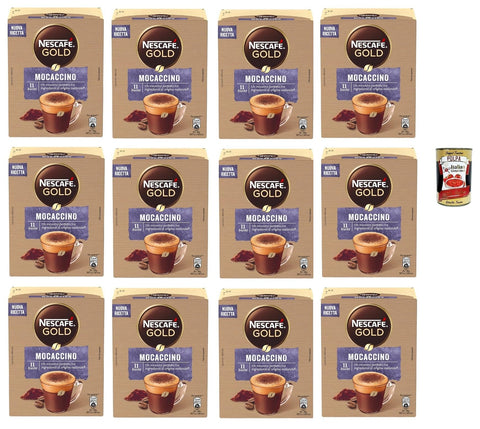 Mocaccino Coffee Instant Kaffee 12x 88 g kaffeemilch Pulverkaffee Snack Kuchen & Backwaren italienisch Original