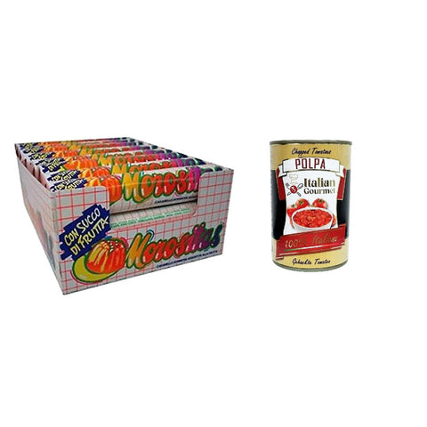 Morositas Fruchtriegel Packung mit 24 Stück italienisch Original Pastasauce + kostenlos polpa 400 g