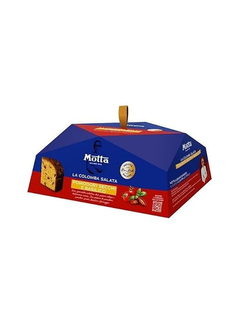 Italian Gourmet Snack Kuchen & Backwaren Motta La Colomba Salata con pomodori secchi e basilico, Herzhafte Colomba mit Getrockneten Tomaten und Basilikum, nach Bruno Barbieri, 450 g