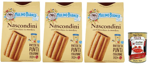 Mulino Bianco Nascondini Shortbread Kekse mit Schokolade zum Anbeißen biscuits cookies 3x330g Original italienisch