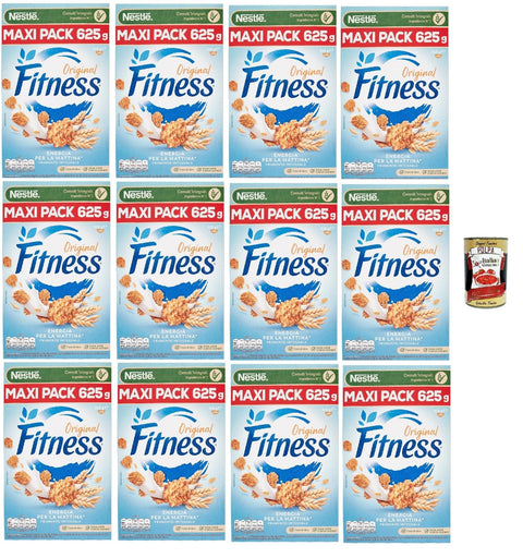 Italian Gourmet Snack Kuchen & Backwaren Nestlé Fitness Original Integrali, Cerealien Vollkorn Weizen und Haferflocken 12x 625g + Italian Gourmet polpa 400g 8032804040014