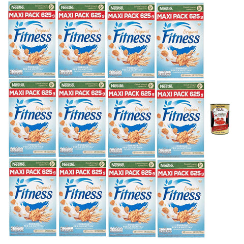Nestle Nestlé Fitness Integrali, Cerealien Vollkorn Weizen und Haferflocken 12x625g Original italienisch Gebäck
