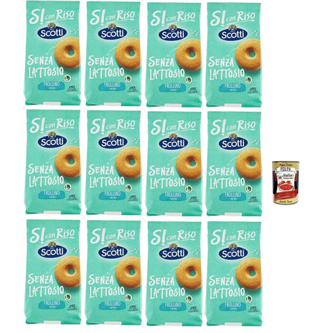 Si con Riso Frollino con Riso Laktose freie und palmenfreie Kekse, Lactose free biscuits 12x 350 g italienisch Original