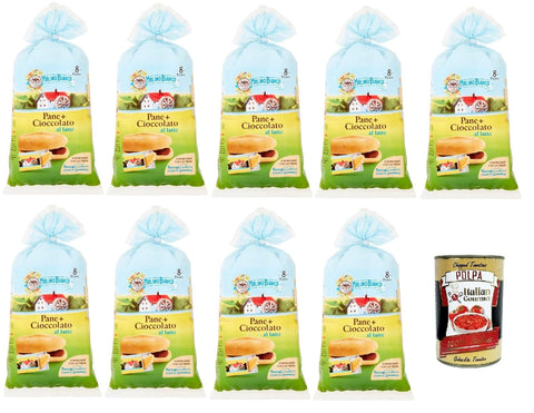 Mulino Bianco Kuchen pane + cioccolato brot mit schokolade Schokoriegel 9x 300 g Snack Kuchen italienisch Original