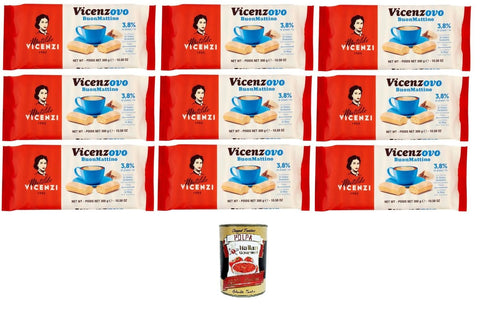 Italian Gourmet Snacks Matilde Vicenzi Vicenzovo I Savoiardi BuonMattino 9x300gr+ Italian Gourmet polpa 400g 8032804040014