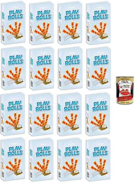 Playtime Playrolls Kokosgeschmack 16 x150 gr Snacks italienisch Original