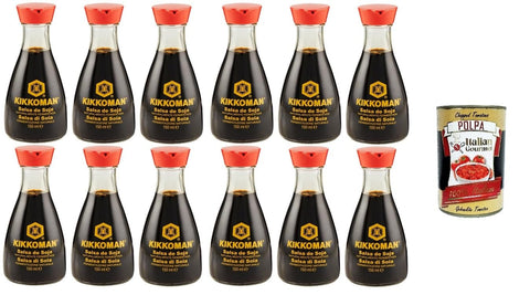 Natürlich Fermentierte Sojasauce 150 ml 12x italienisch Original Pastasauce + gratis polpa 400 g