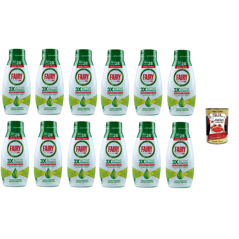 Fairy Geschirrspülgel Platinum Tiefenreinigung, Zitronengeschirrspülmittel 12x504ml Original italienisch Haushalt