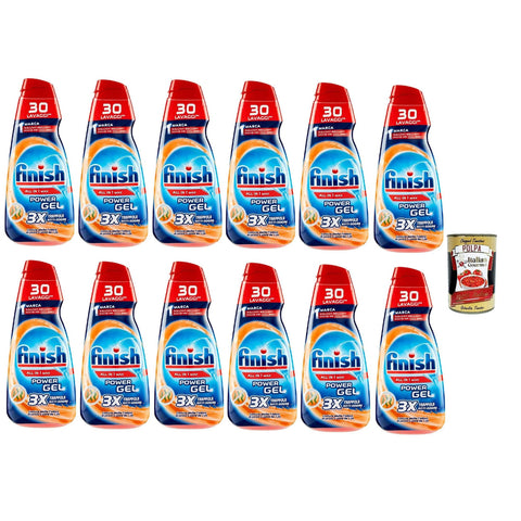 Finish Powergel Flüssigwaschmittel für die Spülmaschine multifunktional entfettende Wirkung Anti-Geruchsgel Beni Culinari Kostenloser Schlüsselanhänger 12x600