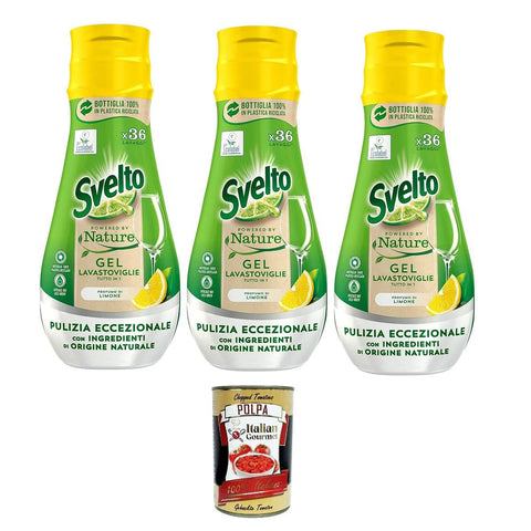 Svelto Gel Lavastoviglie All in 1 Powered by Nature, mit 36 Waschgängen 1 Stk Original italienisch Haushalt
