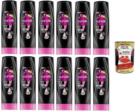 Italian Gourmet Spülungen & Conditioner Sunsilk Balsamo bye bye crespo Bye bye Frizz Conditioner 12x200 ml+ Italian Gourmet polpa 400g 8032804040014