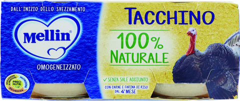 Mellin OMO.TACCHINO 2x80g Original italienisch Zutat