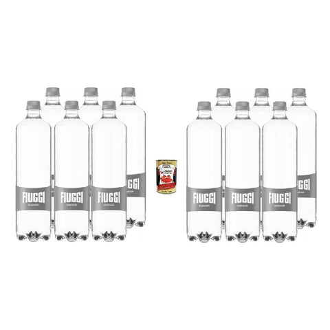 Fiuggi minerale naturale oligominerale PET 1 L, Natürliches Mineralwasser mit niedrigem Mineralgehalt, PET 12x 1 L italienisch Original