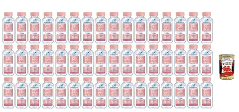 Italian Gourmet Stilles Wasser San Benedetto Skin Care Mineralwasser mit Kollagen, Zink und Hyaluronsäure, Pfirsich-Rote-Früchte, 48 x 220 ml,+ Italian Gourmet polpa 400g